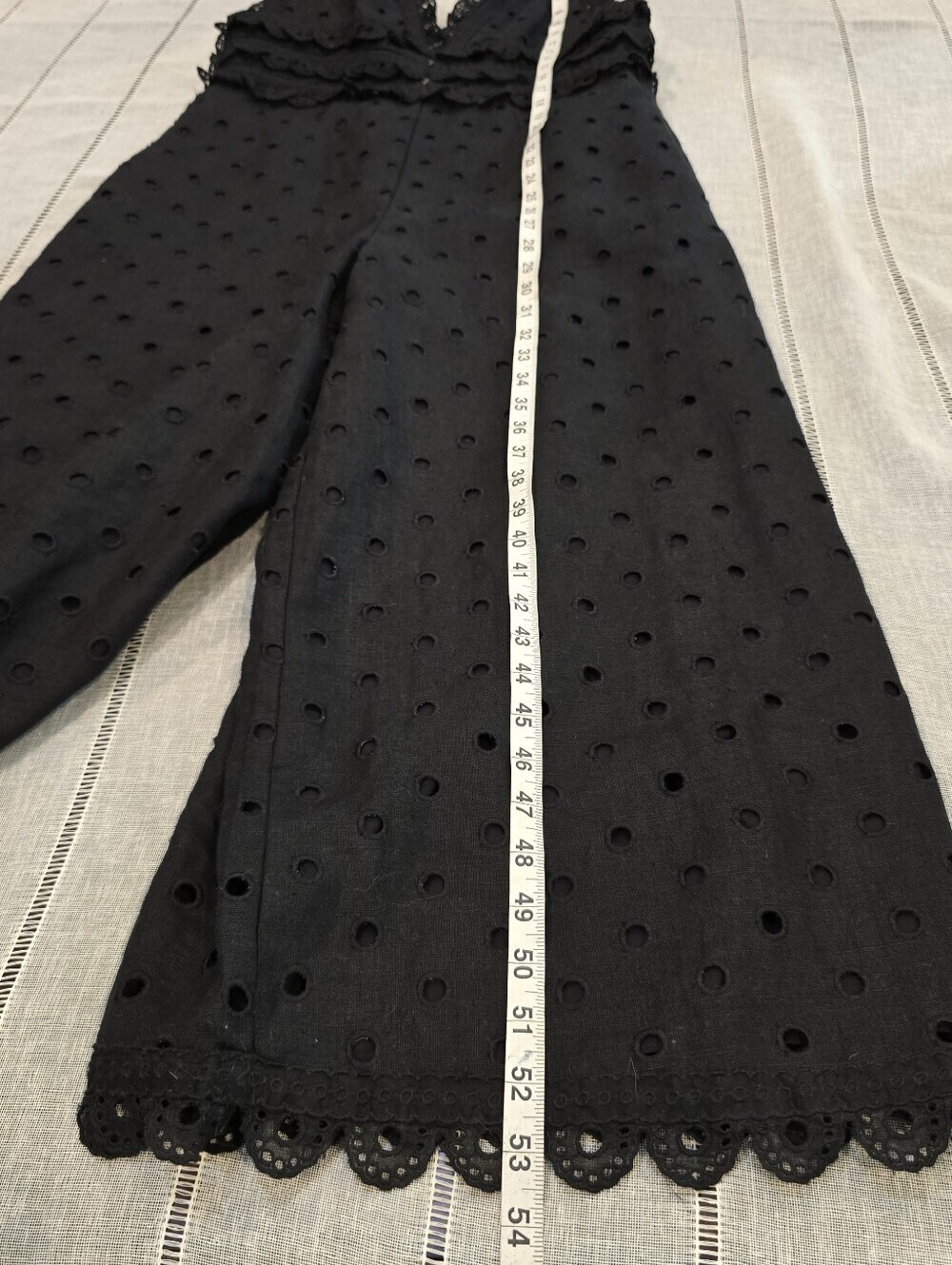 Zimmermann Winsome Black 100% Linen Jumpsuit Size 2 - Picture 11 of 16